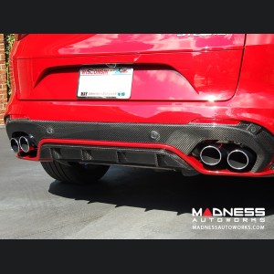 Alfa Romeo Stelvio Rear Diffuser - Carbon Fiber - Quadrifoglio Model